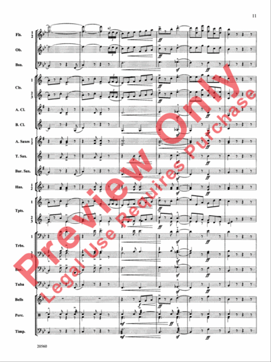 Marche Lorraine Concert Band scores gallery preview page 12