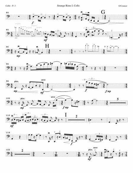 Piano Trio No. 2 "Strange Rims" (cello part - pno, vln, cel) image number null