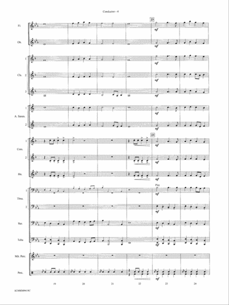 Astro Overture: Score Concert Band scores gallery preview page 5