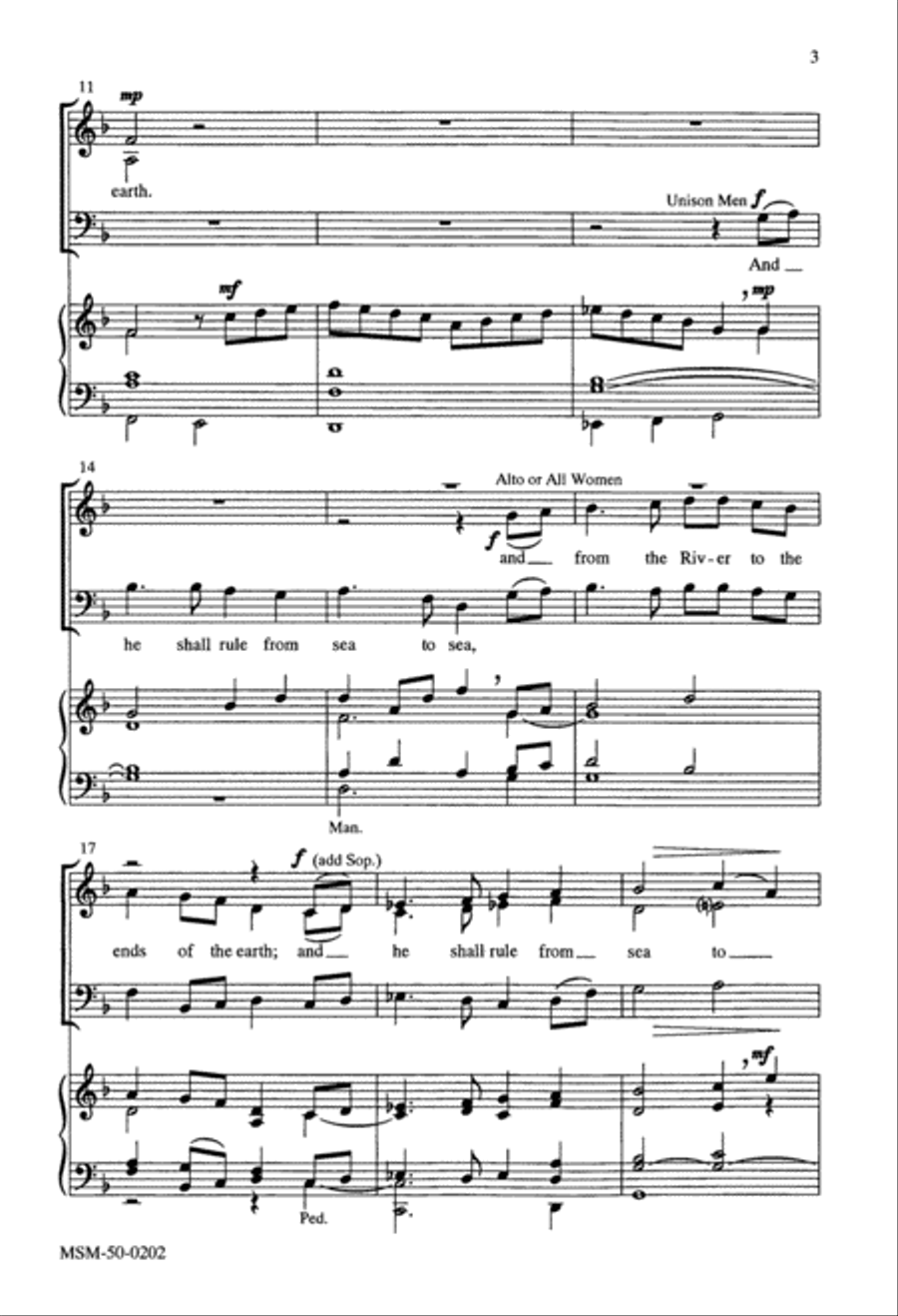 He Shall Come Down He Shall Come Down 3-Part scores gallery preview page 2