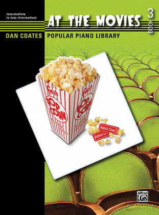Book cover for Dan Coates Popular Piano Library -- At the Movies, Book 3