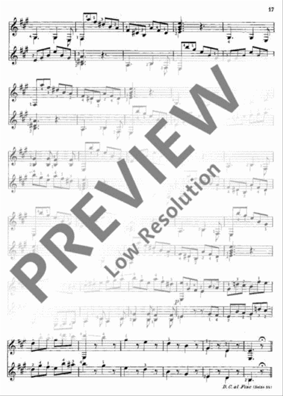 Easy Progressive Pieces Classical Guitar scores gallery preview page 18