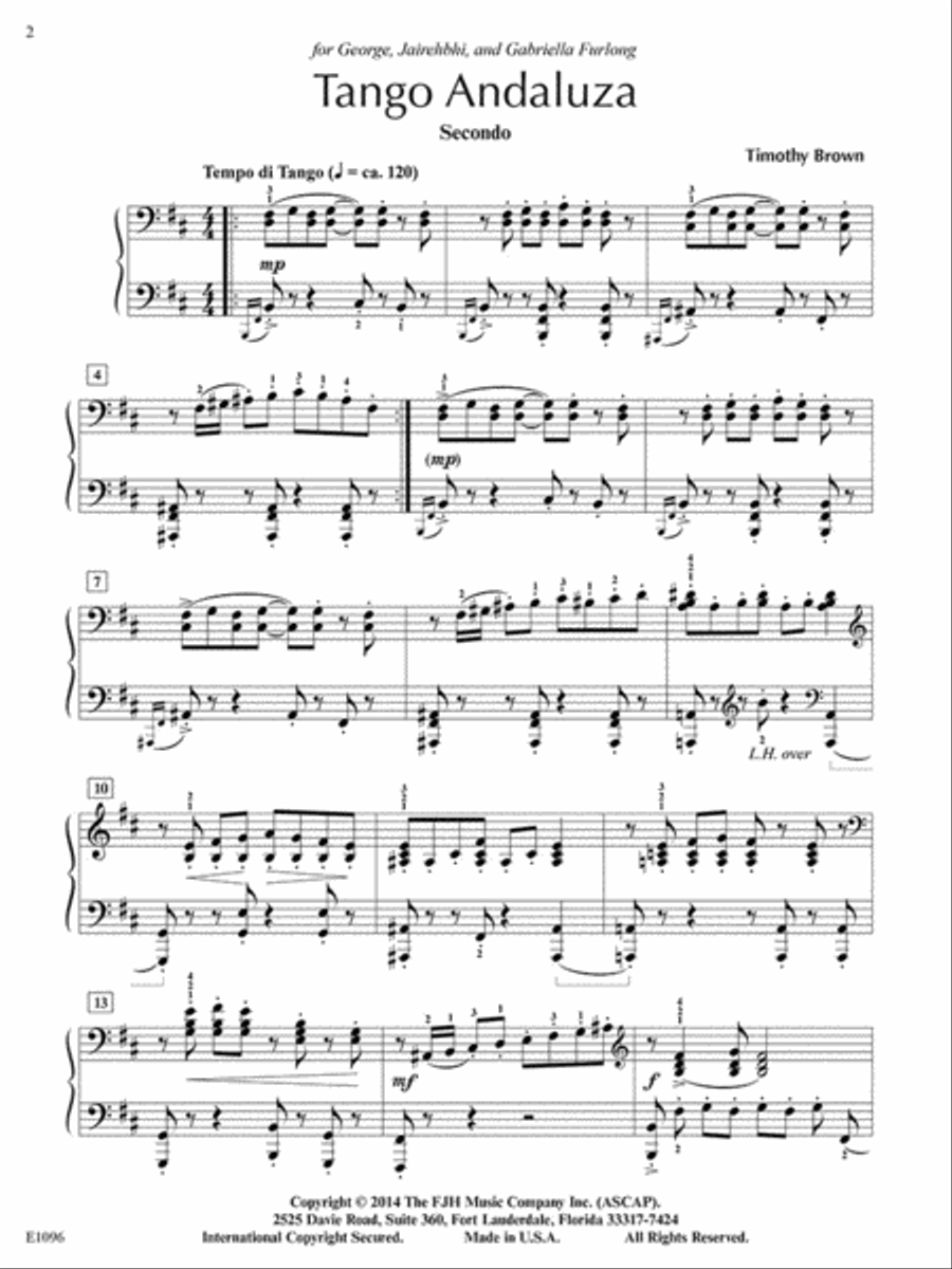 Tango Andaluza (NFMC) Piano Solo scores gallery preview page 3