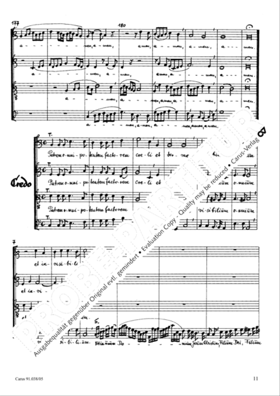 Missa Salvatoris 4-Part scores gallery preview page 12