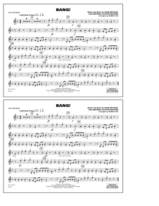 Bang! (arr. Ishbah Cox) - 1st Bb Trumpet