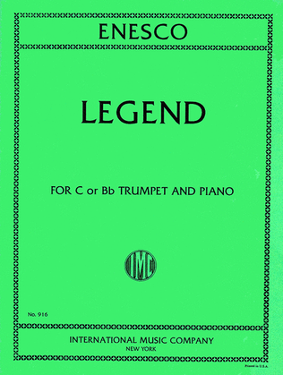 Book cover for Legend (Trumpet In B Flat Or C)