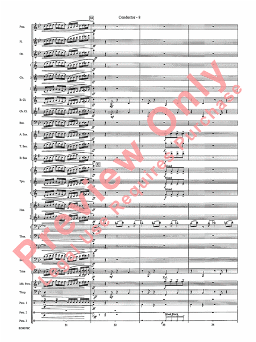 Through the Vulcan's Eye Concert Band scores gallery preview page 11