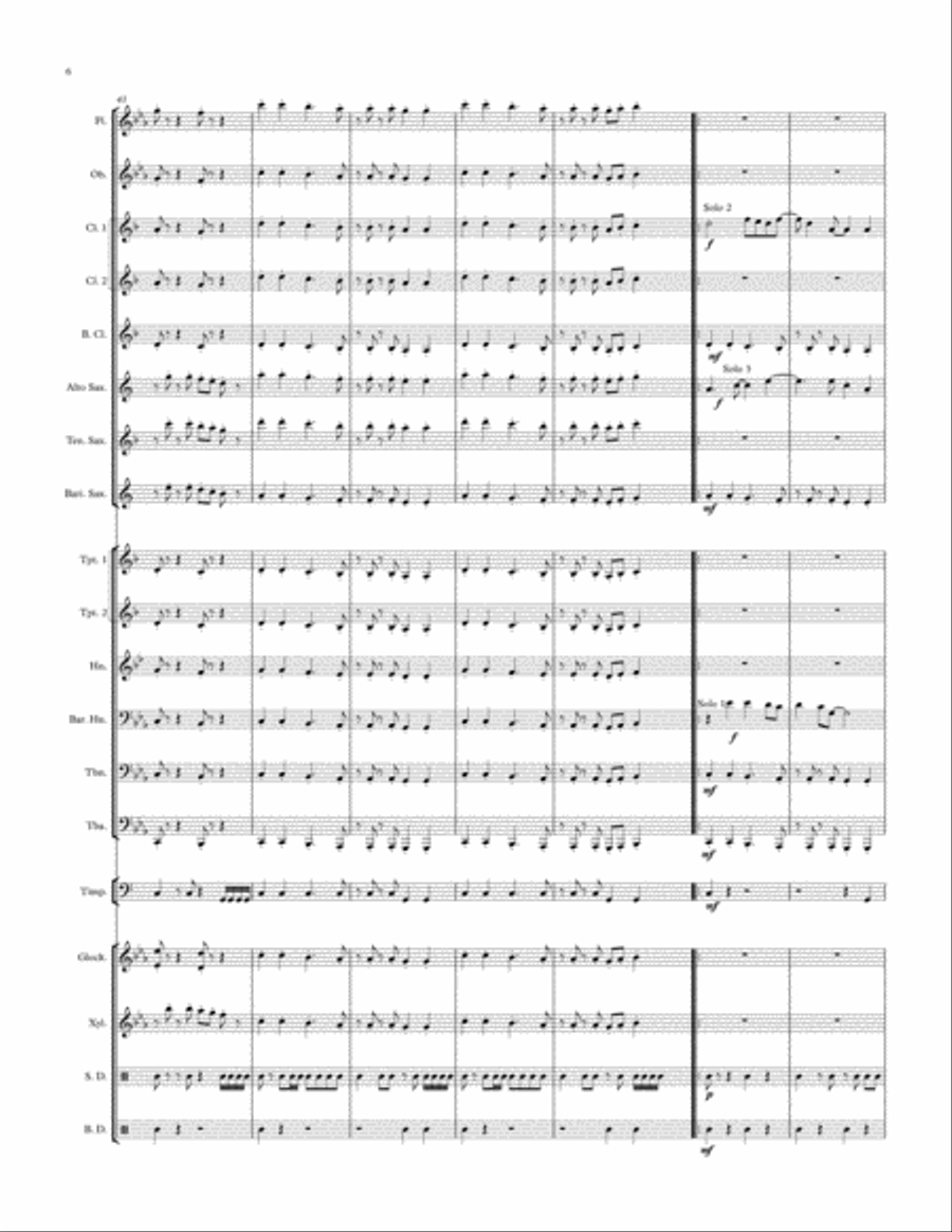 Latin Force Concert Band scores gallery preview page 6