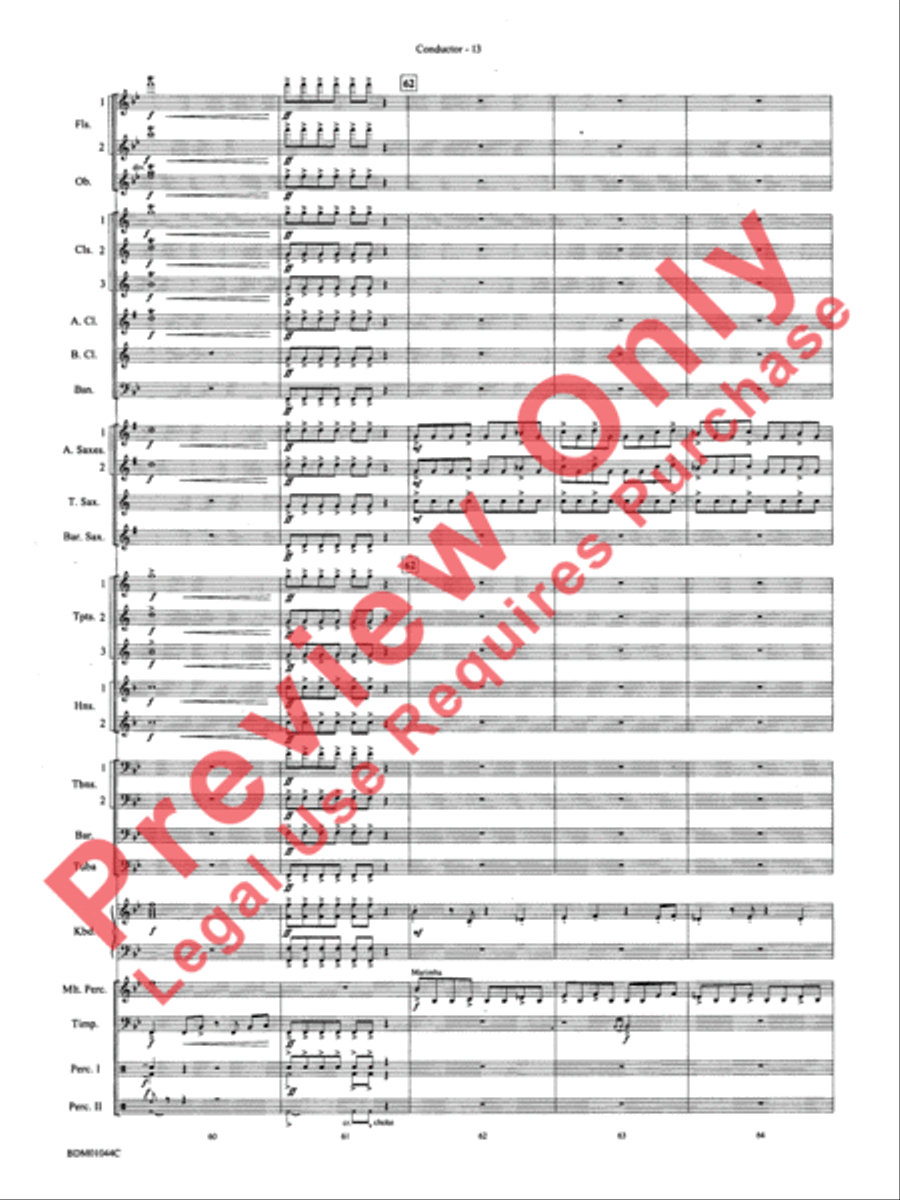 To the Summit! (Strive for the Highest) Concert Band scores gallery preview page 17