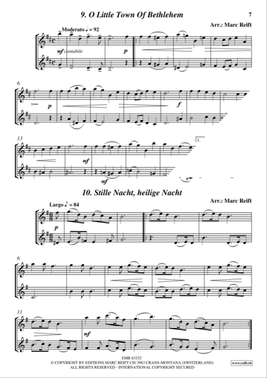 35 Easy Christmas Duets Soprano Saxophone scores gallery preview page 9