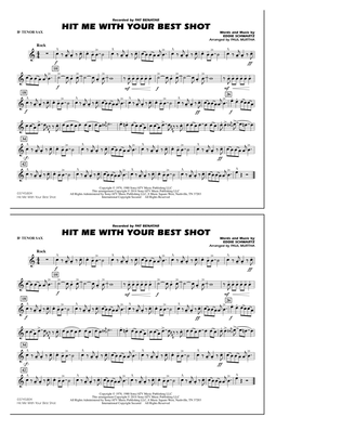 Book cover for Hit Me with Your Best Shot - Bb Tenor Sax