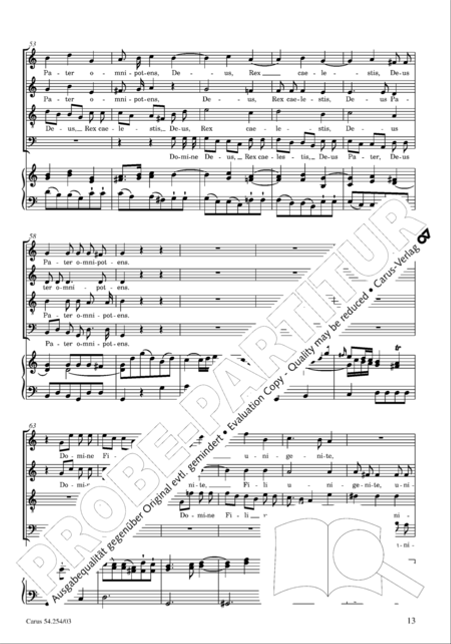 Missa Sancti Hieronymi 4-Part scores gallery preview page 14