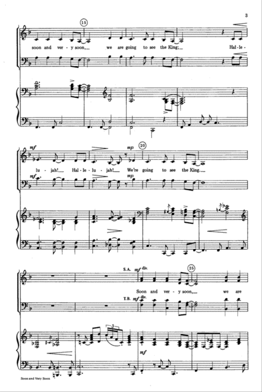 Soon and Very Soon Soon and Very Soon 4-Part scores gallery preview page 3