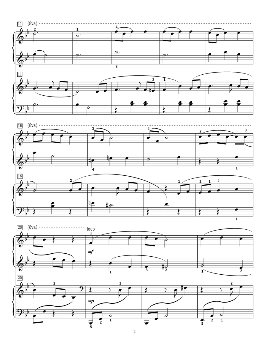 Shake Me I Rattle (Squeeze Me I Cry) Piano Duet scores gallery preview page 2