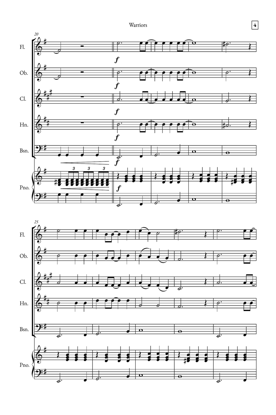 Warriors Small Ensemble scores gallery preview page 4