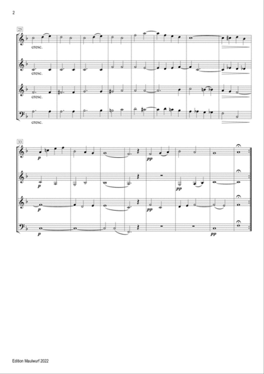 Ave Verum Brass Quartet scores gallery preview page 2