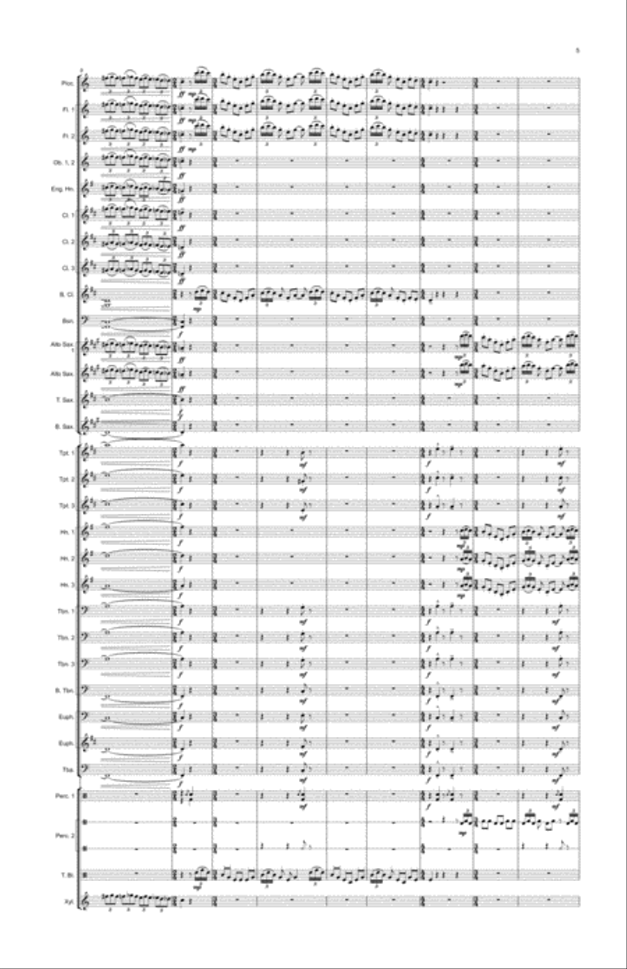 Raca's Overture Concert Band scores gallery preview page 5
