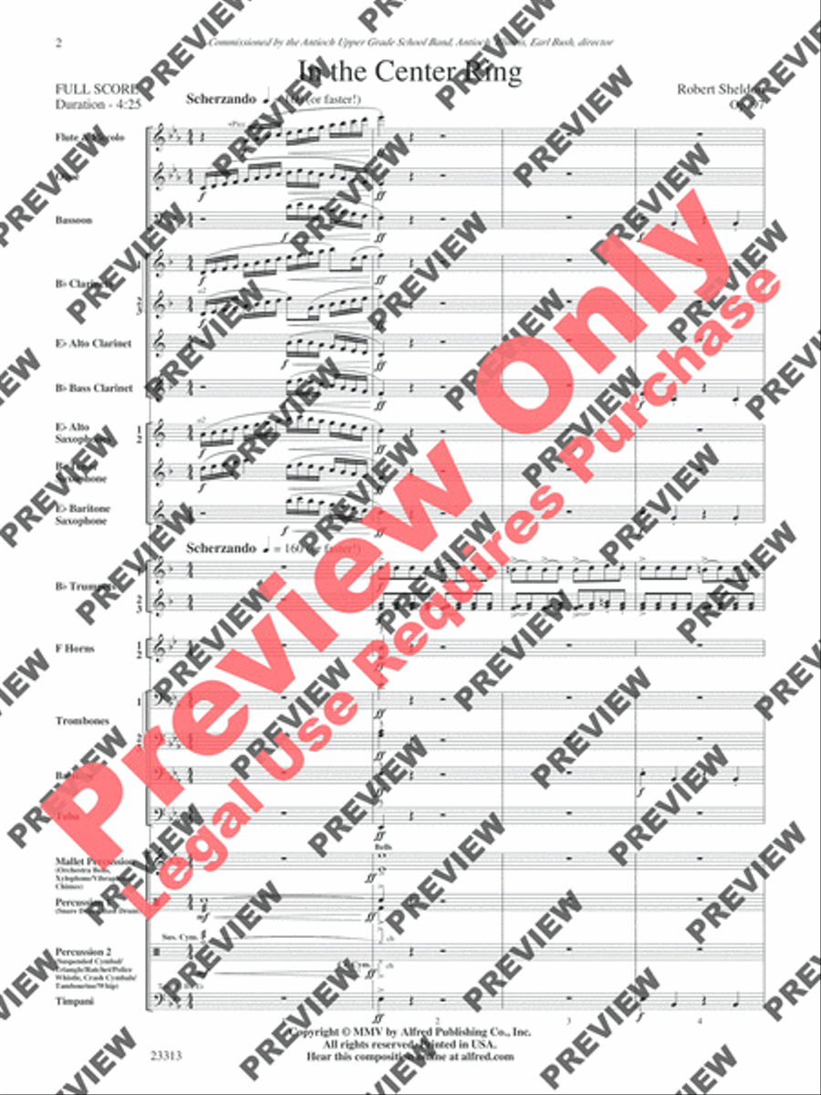 In the Center Ring Concert Band scores gallery preview page 3