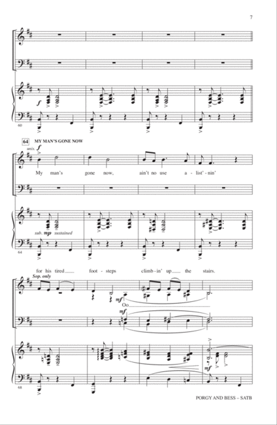Porgy And Bess (Medley) 4-Part scores gallery preview page 6