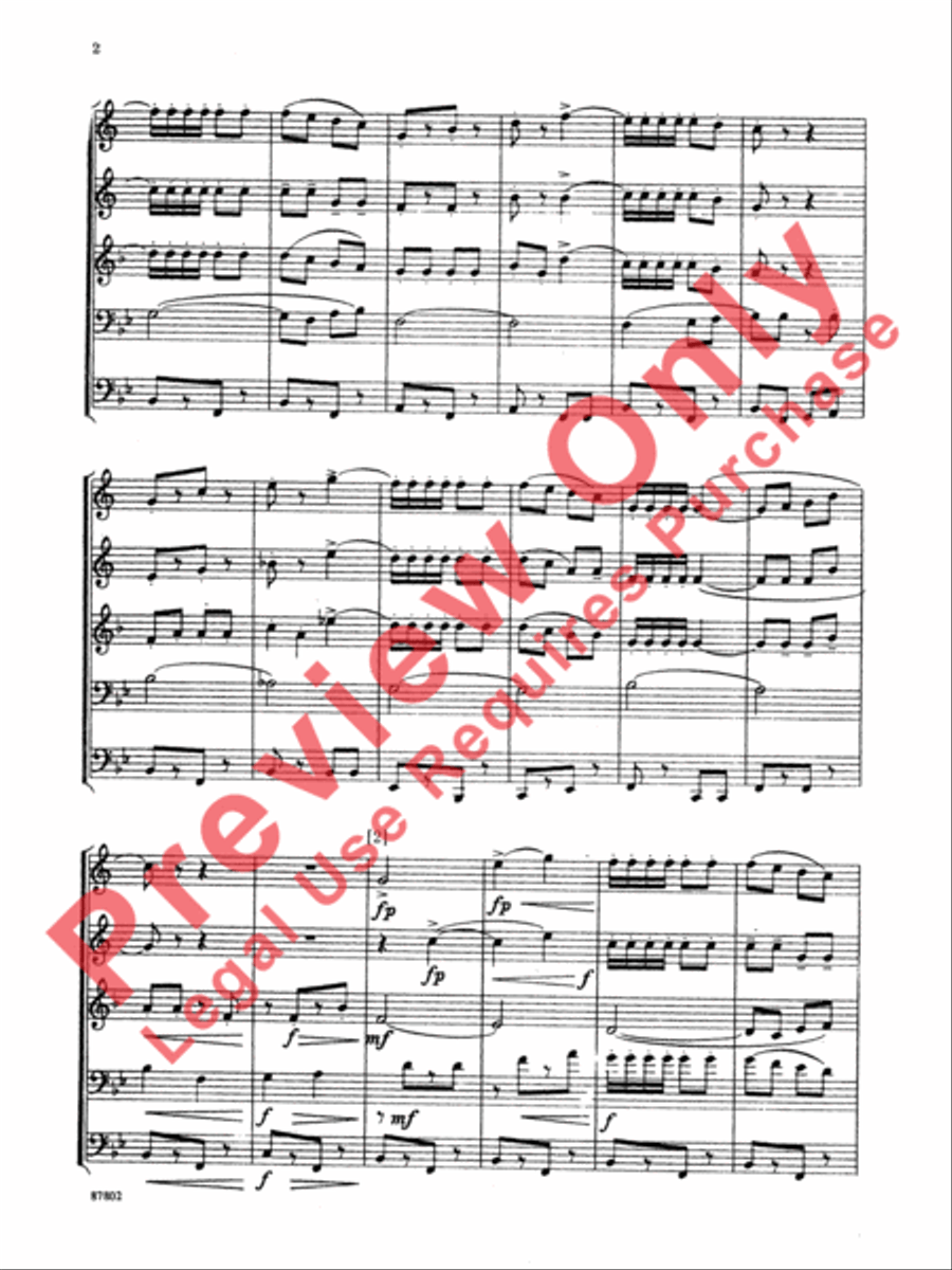 Bugler's Holiday Bugler's Holiday Brass Quintet scores gallery preview page 3