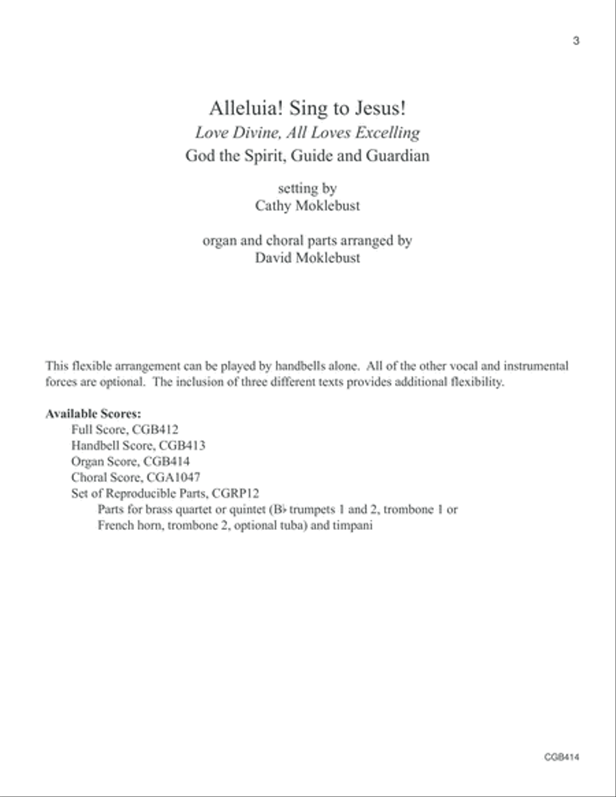 Alleluia! Sing to Jesus! - Organ Score 6-Octaves scores gallery preview page 3