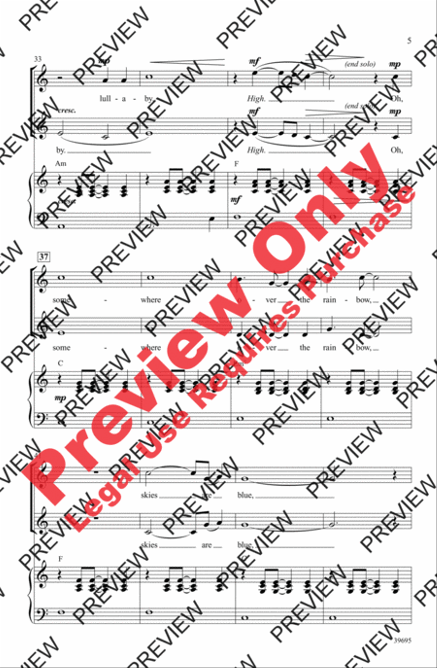 Over the Rainbow 2-Part scores gallery preview page 16