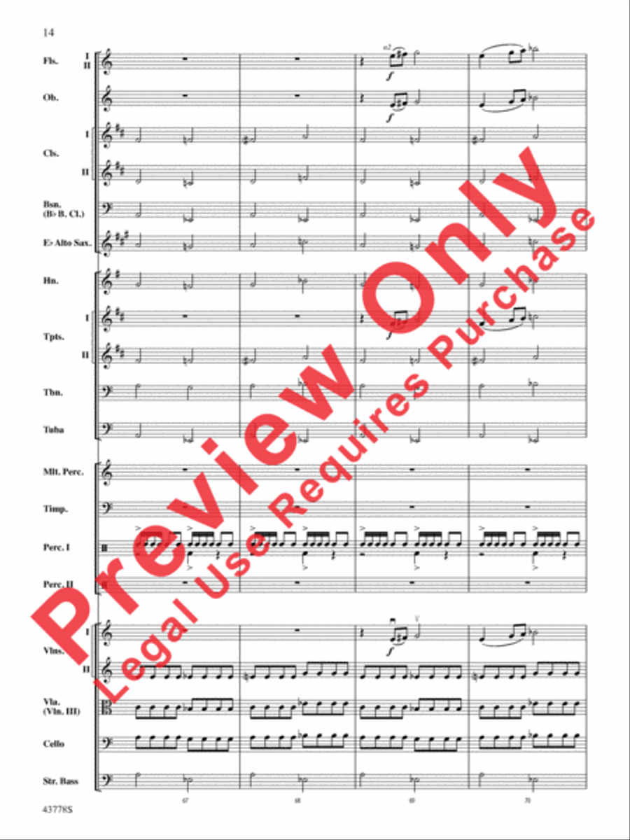 Godzilla Full Orchestra scores gallery preview page 34