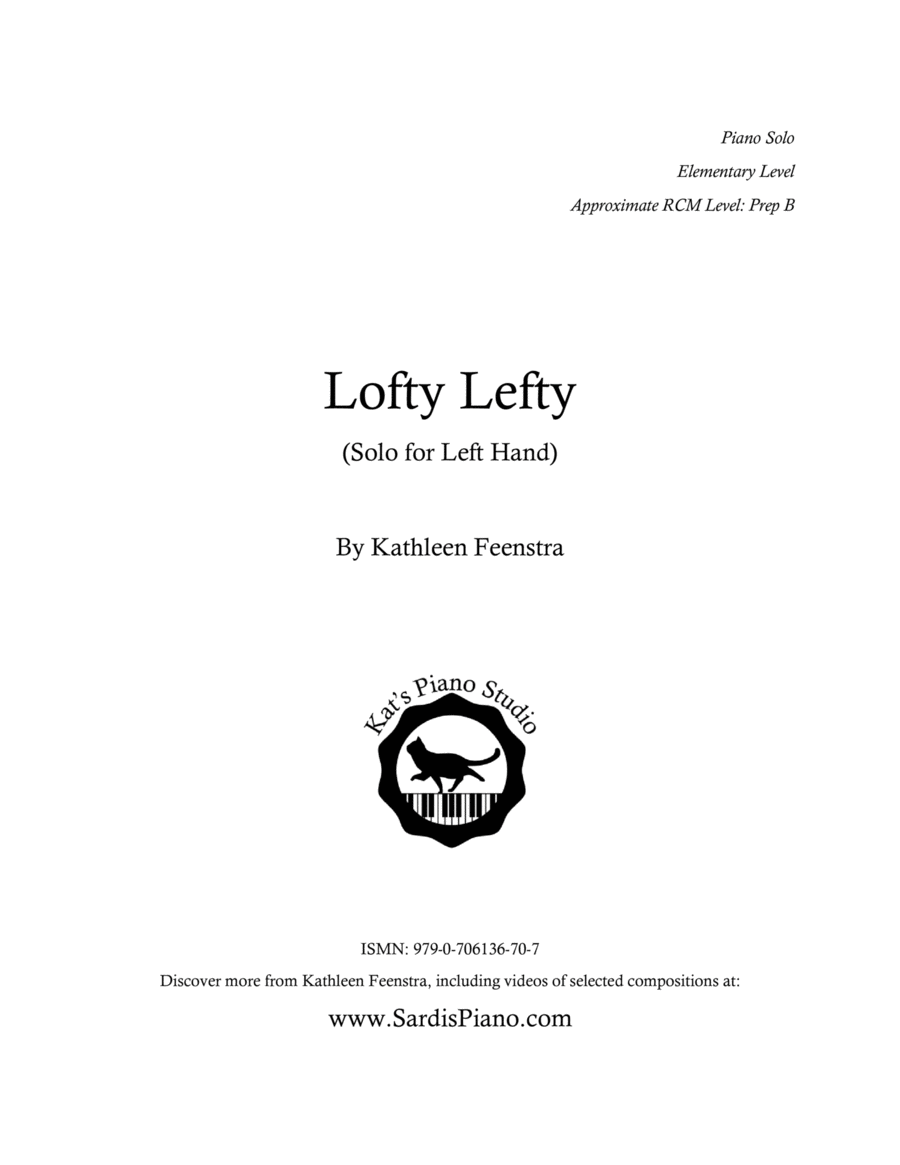 Lofty Lefty - Solo for Left Hand image number null