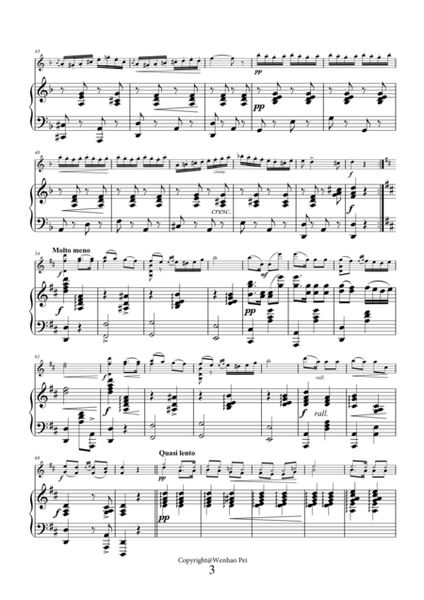 Czardas for violin and piano