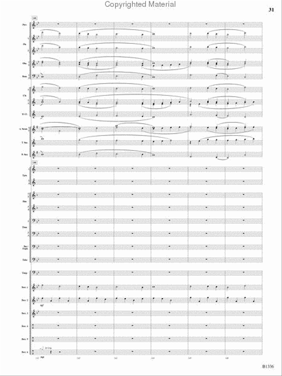 Dreams and Proclamations Concert Band scores gallery preview page 30