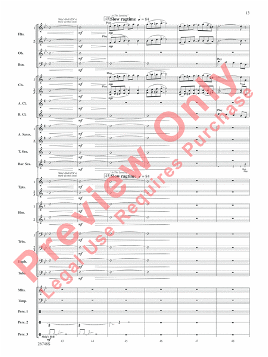 Cotton Ferry Expedition Concert Band scores gallery preview page 14