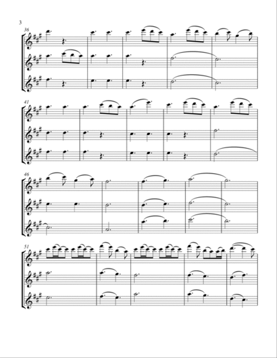 A Thousand Years Flute Trio scores gallery preview page 4