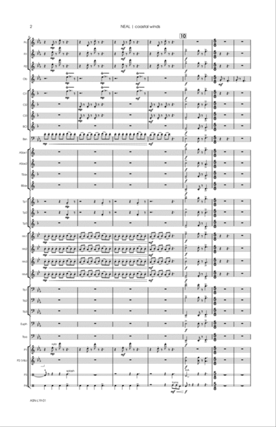 coastal winds Concert Band scores gallery preview page 5