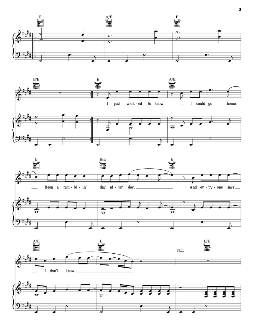 Notion Piano, Vocal, Guitar scores gallery preview page 3