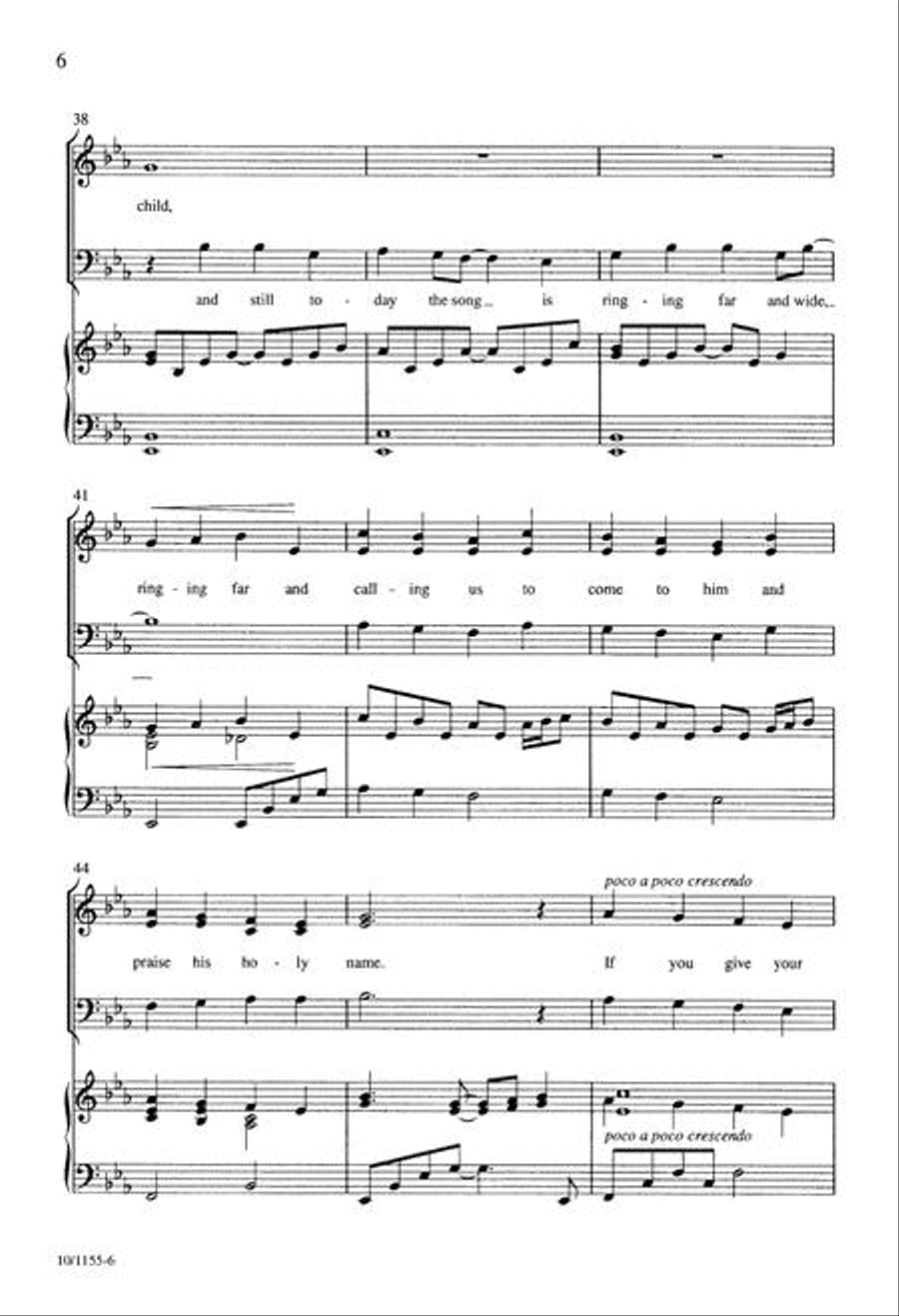 Angel Song 4-Part scores gallery preview page 6