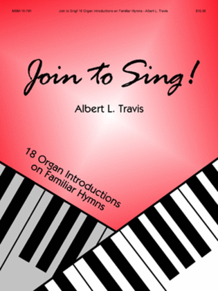 Book cover for Join to Sing! 18 Organ Introductions on Familiar Hymns