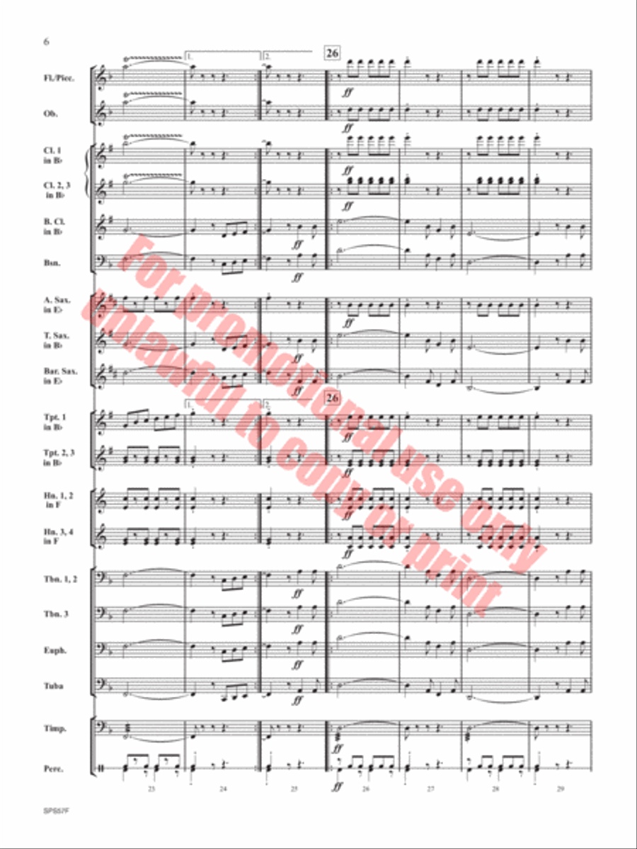 Them Basses Concert Band scores gallery preview page 7