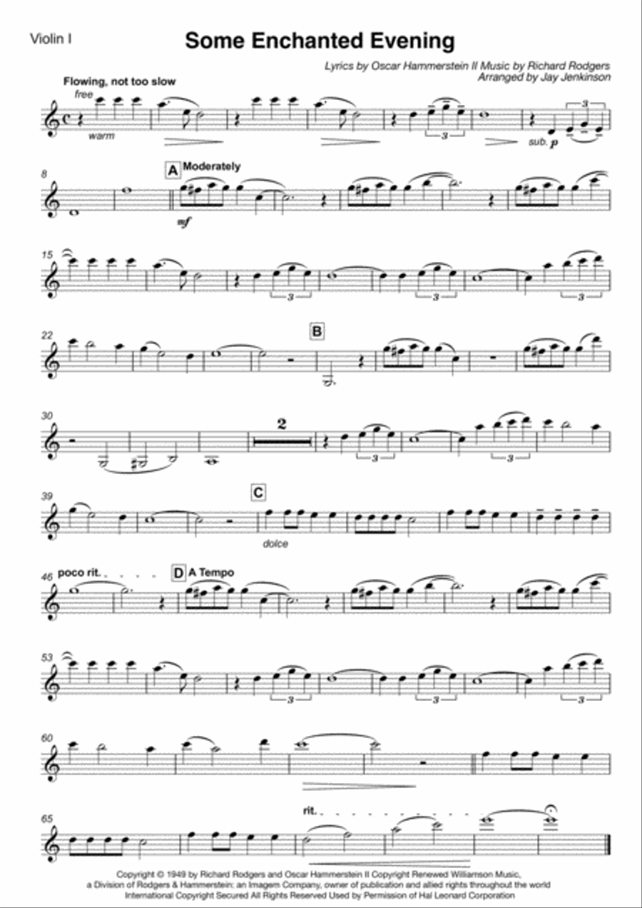 Some Enchanted Evening String Quartet scores gallery preview page 2