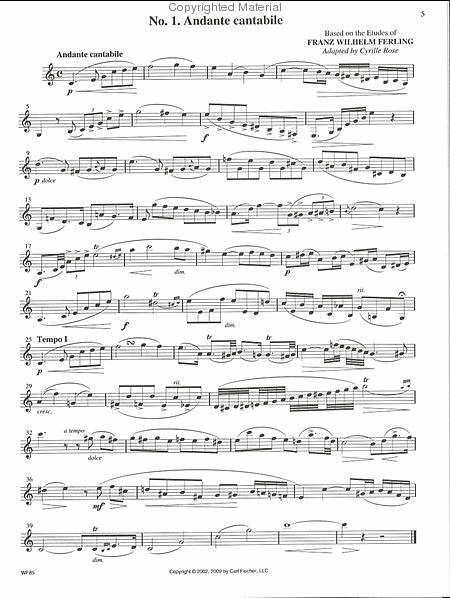 Rose 32 Etudes for Clarinet image number null