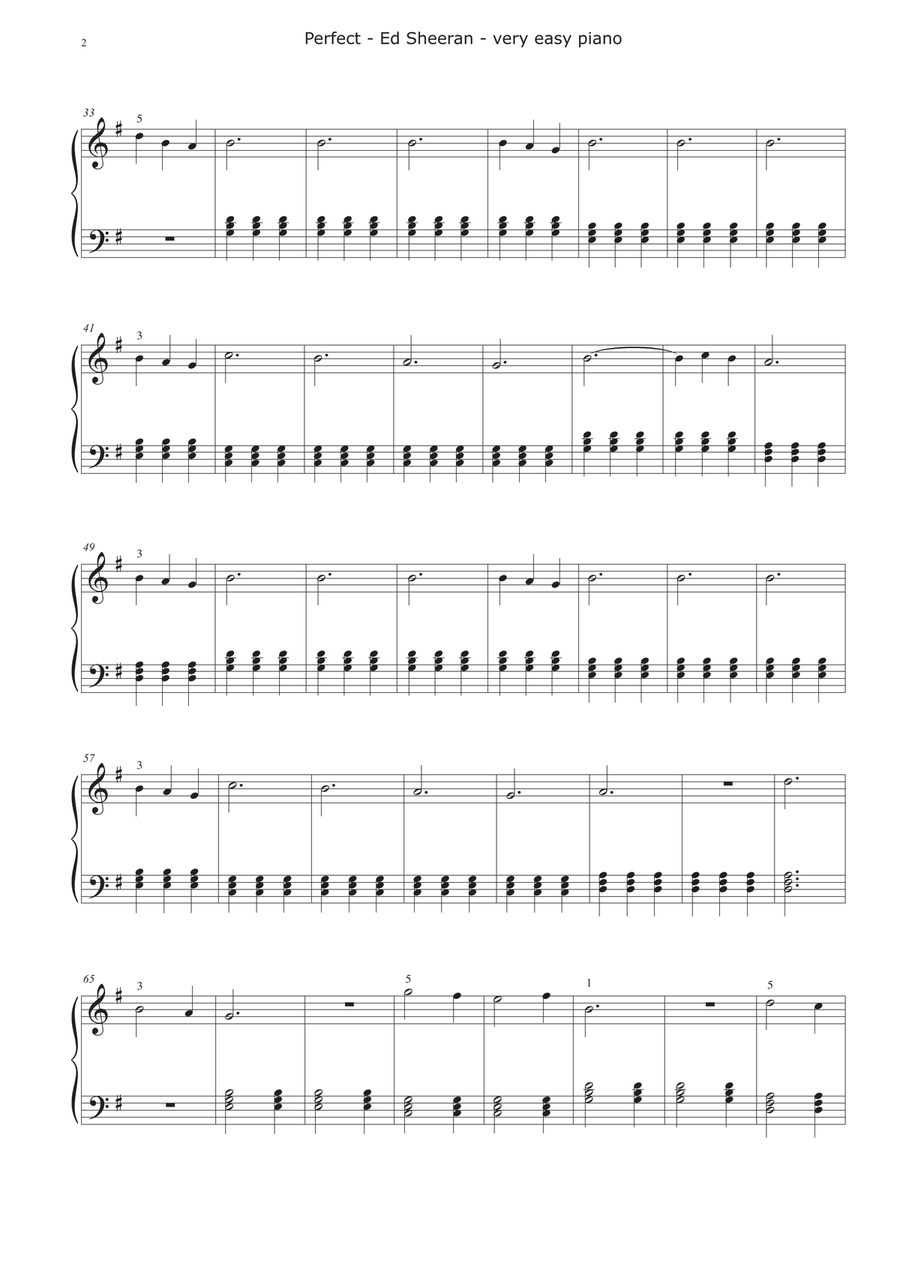 Perfect Easy Piano scores gallery preview page 2