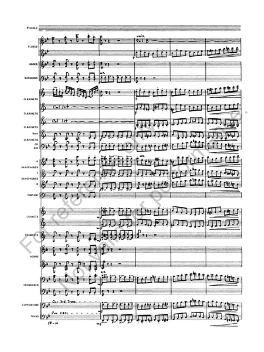 Oberon Concert Band scores gallery preview page 12