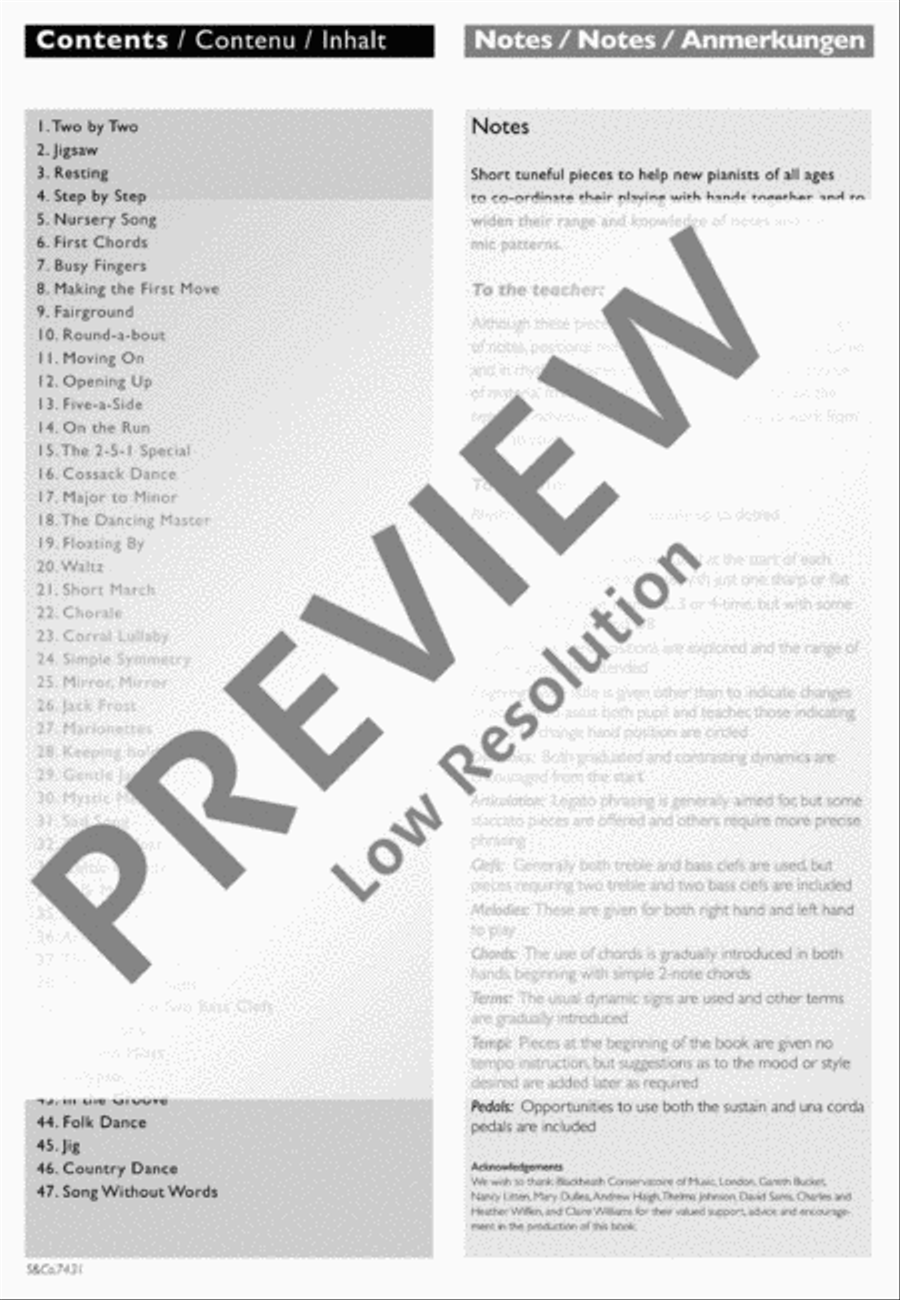 Starting Out Starting Out Piano Solo scores gallery preview page 3