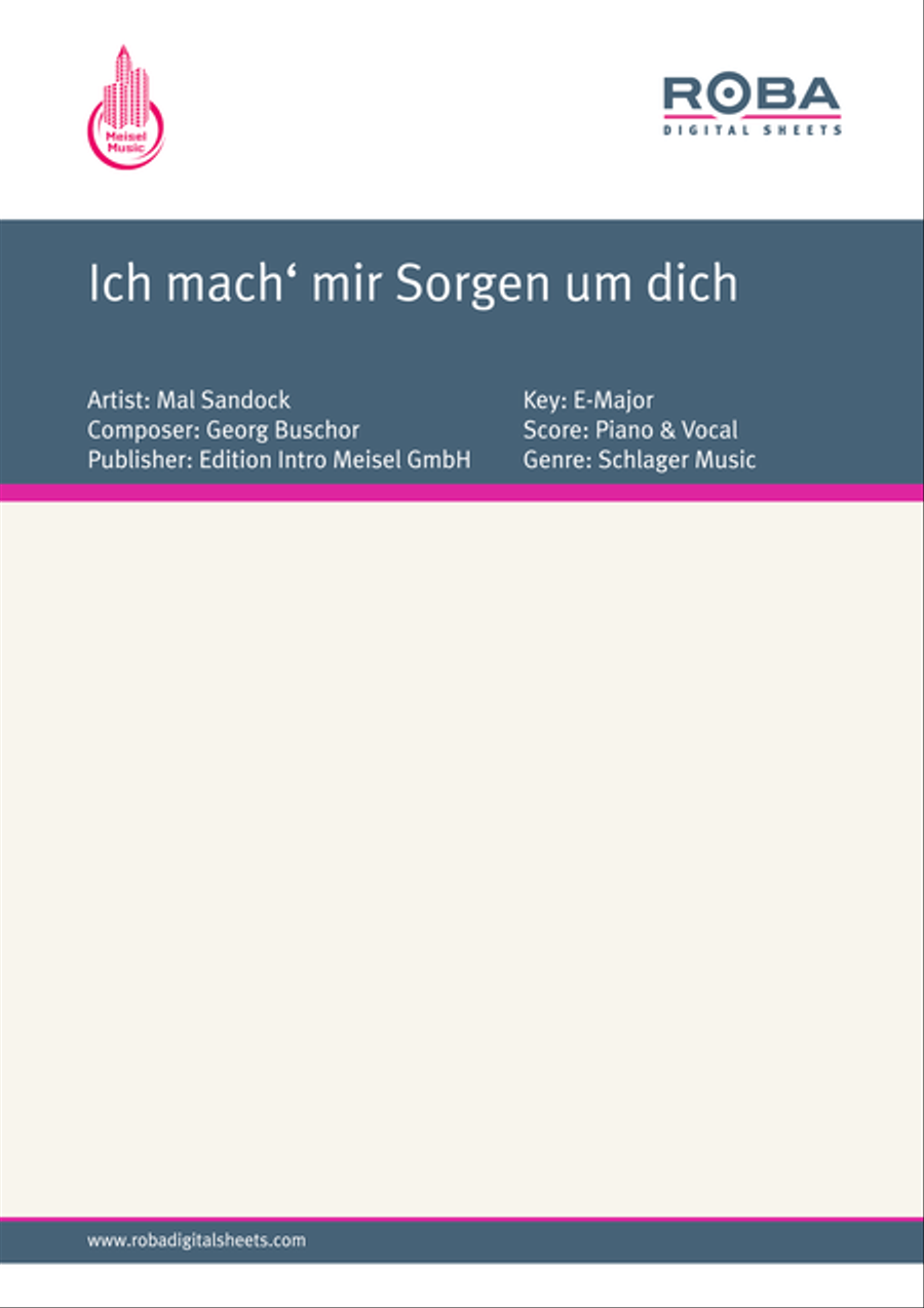 Ich mach' mir Sorgen um dich Voice scores gallery preview page 1