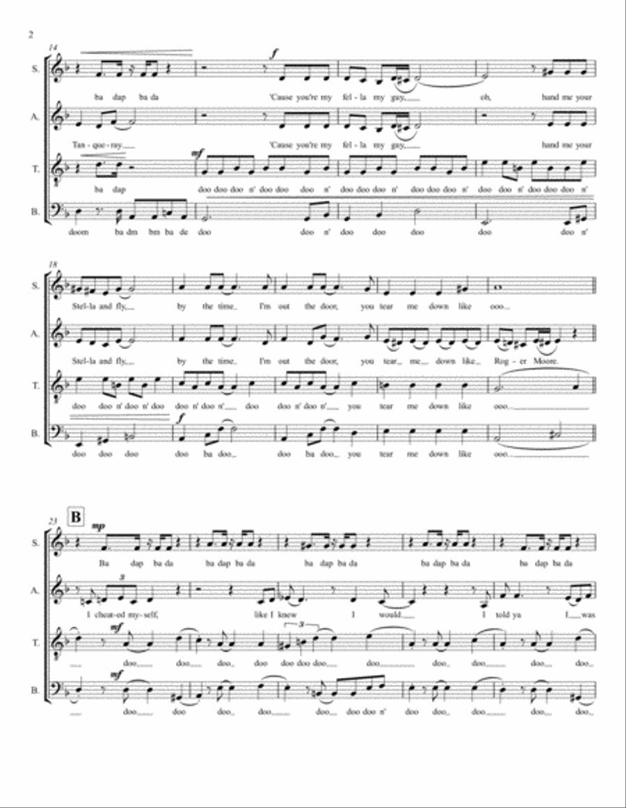 You Know I'm No Good 4-Part scores gallery preview page 2