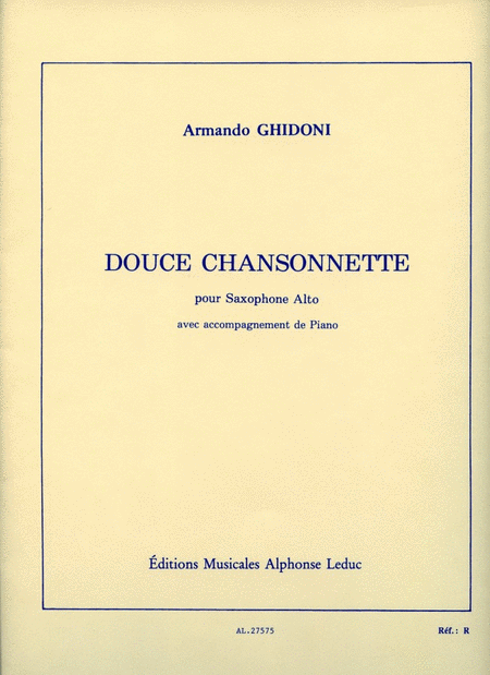 Douce Chansonnette (saxophone-alto & Piano)