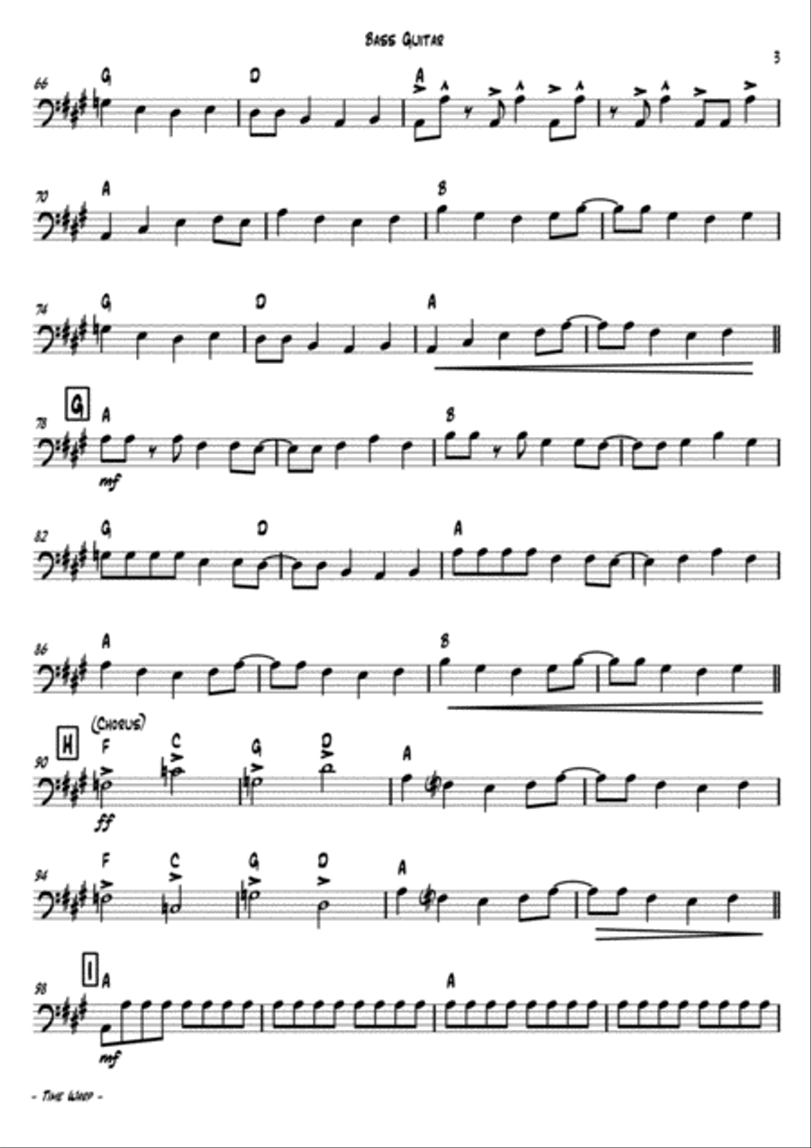 Time Warp Jazz Ensemble scores gallery preview page 4