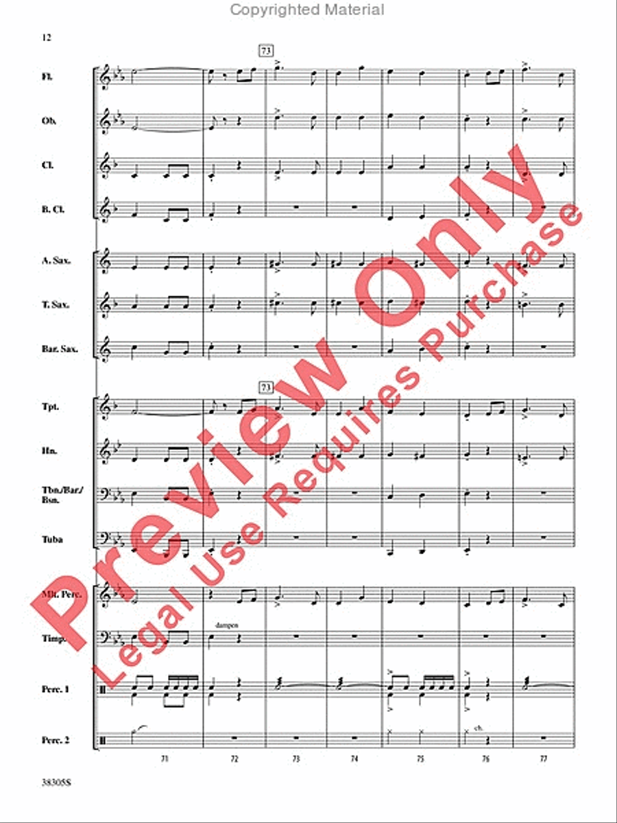 A Star-Spangled March A Star-Spangled March Concert Band scores gallery preview page 13