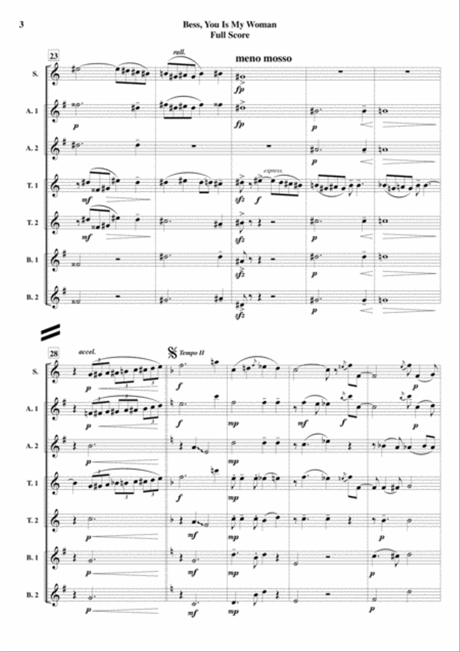 Bess, You Is My Woman from PORGY AND BESS ® Woodwind Ensemble scores gallery preview page 4