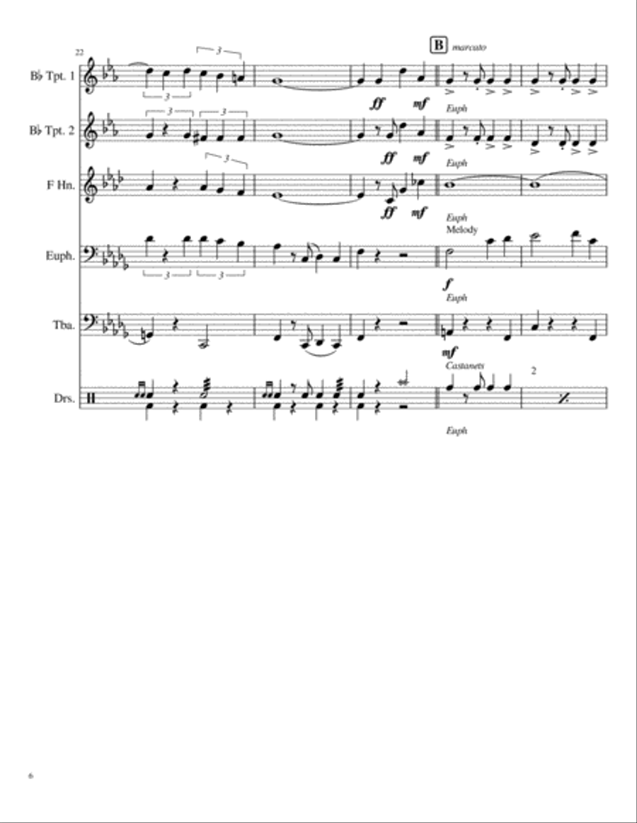 Jalousie (tango Tzigane) Handbell Choir scores gallery preview page 6