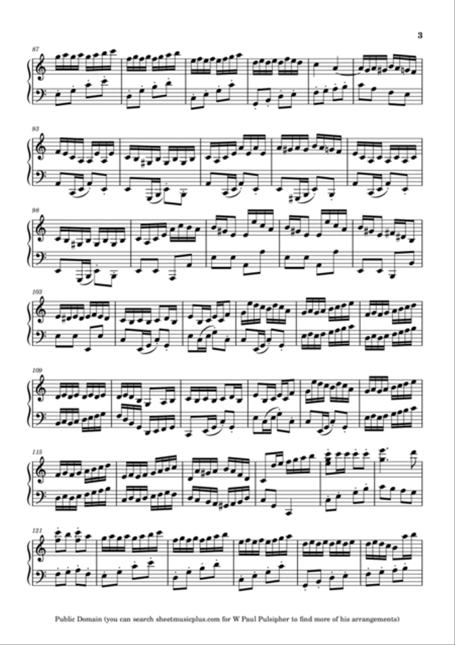 William Tell Overture (finale) - in C Piano Solo scores gallery preview page 3